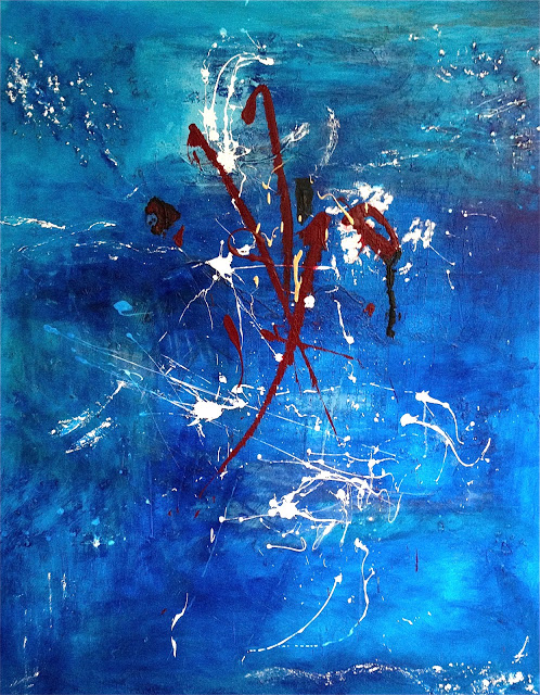 Oceanic Lights of Love, by Clara Berta 60 x 48 on canvas
