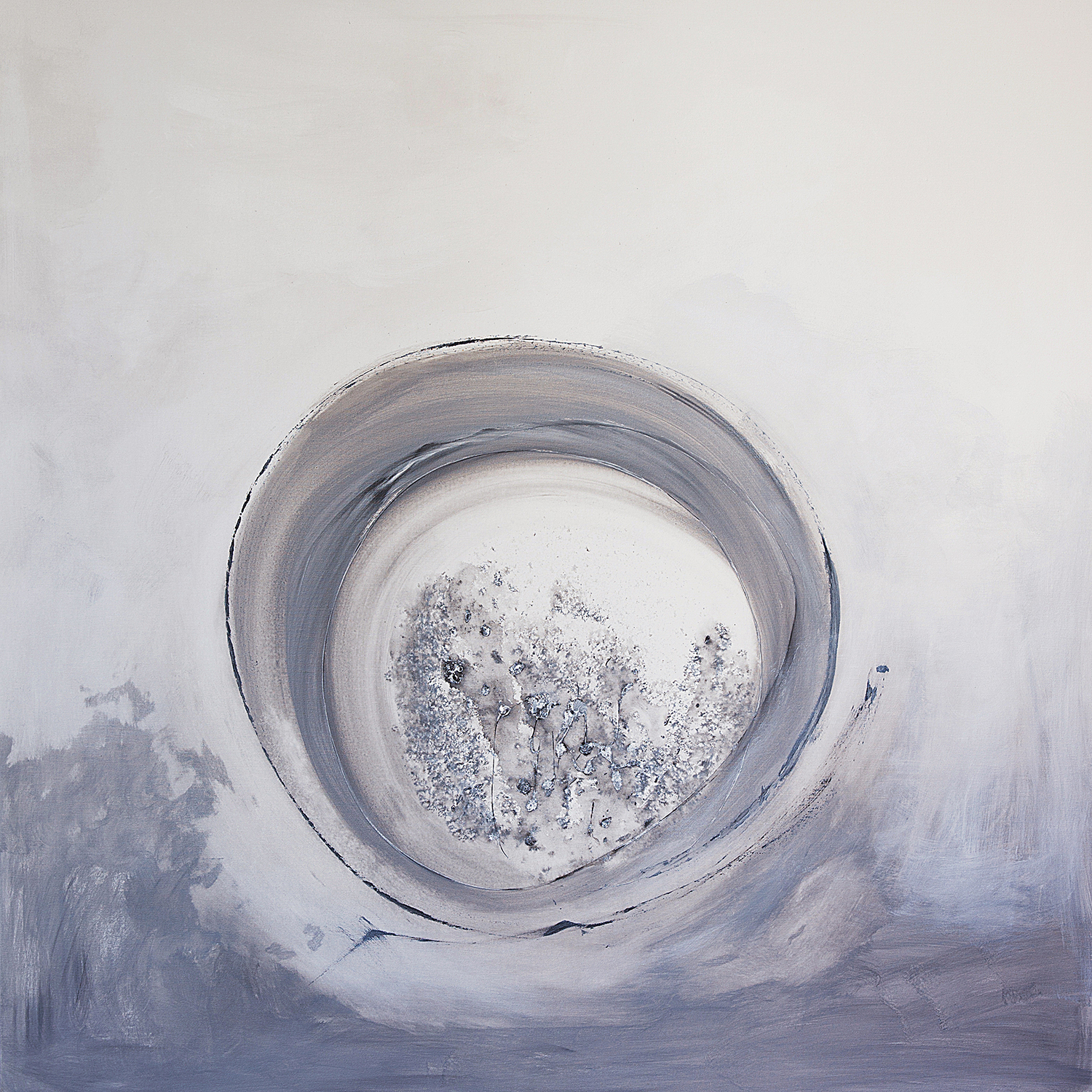 Clara Berta's painting Peaceful Sunday, acrylic on canvas, 48 x 48