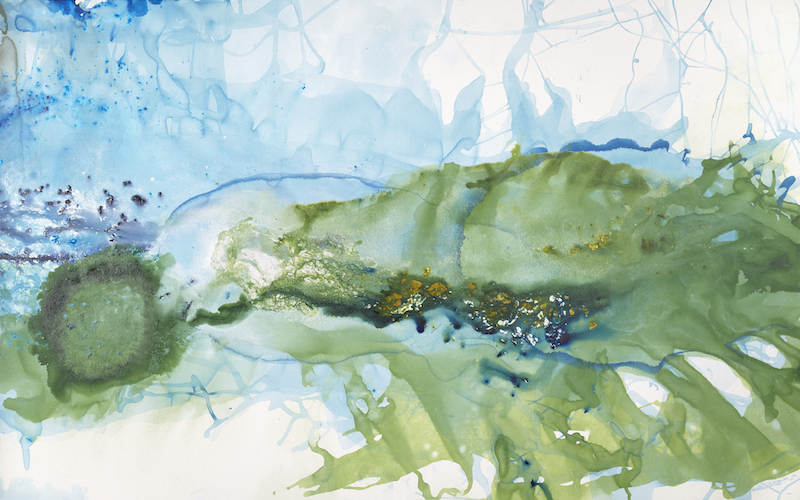 clara berta abstract painting water nature healing effects of art