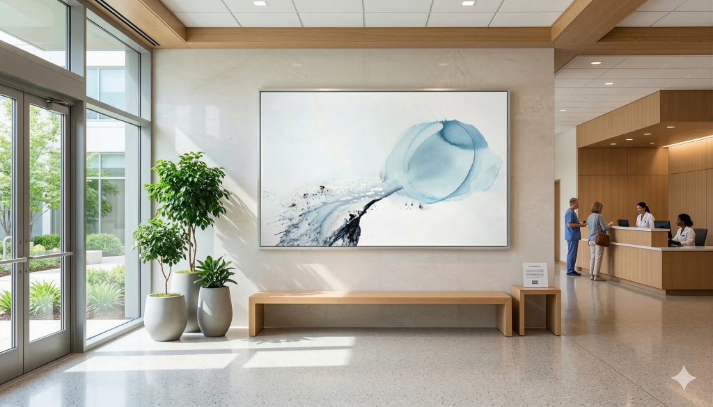 Large-scale abstract painting 