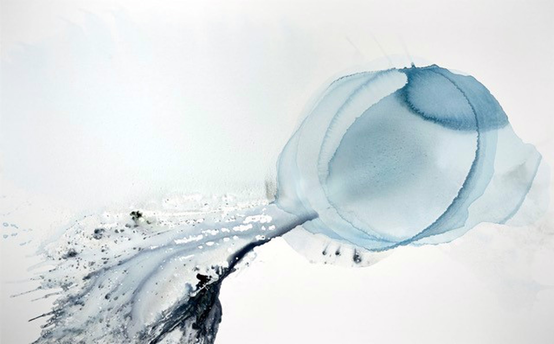 A large-scale 60x96 vertical abstract painting in acrylic on canvas, featuring expressive, fluid layers of deep indigo, turquoise, and seafoam white that evoke the rhythmic movement of ocean waves.