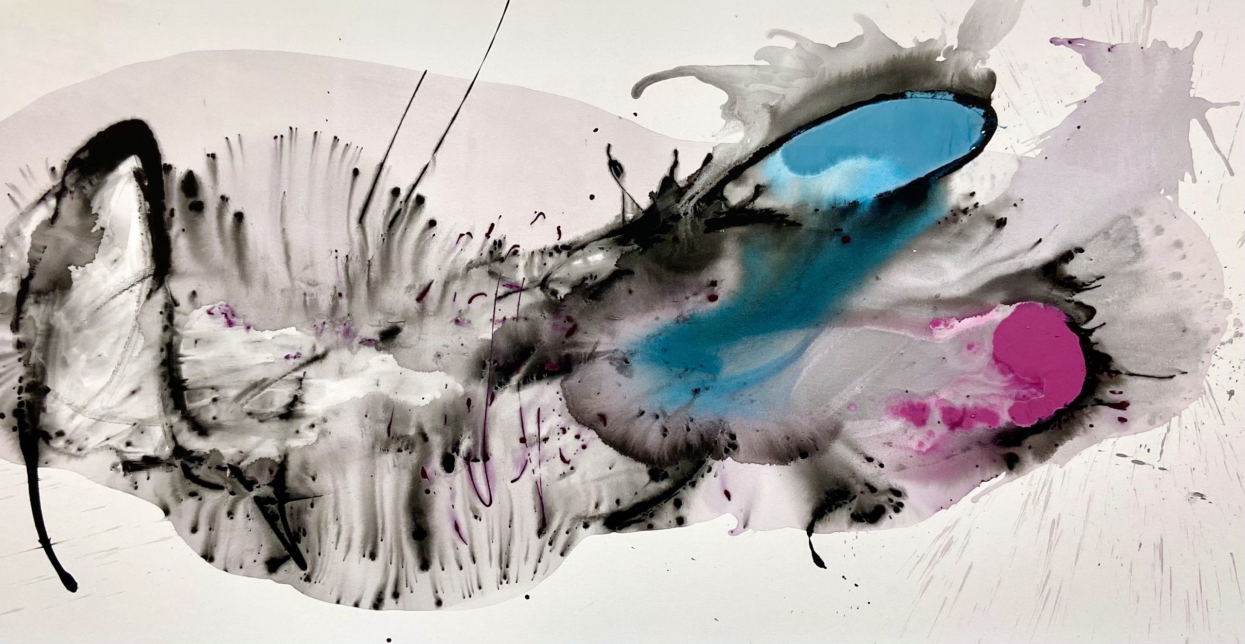 Large-scale modern abstract painting titled 