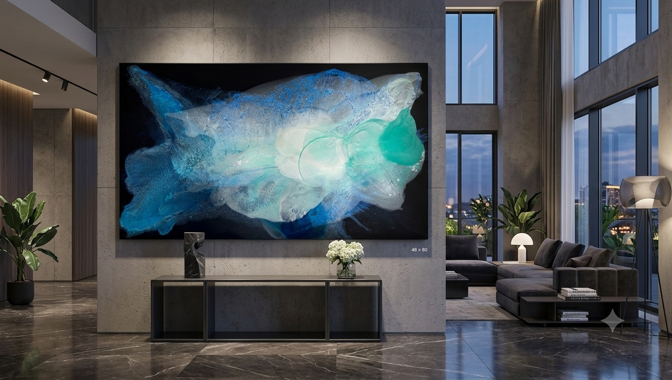 Large-scale abstract painting 