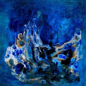 ELEMENTS OF LOVE - SOLD<br>
Created: 2016<br>
Acrylic on Canvas<br>
Size: 48 x 48<br>
Copyright Clara Berta<br>
All rights reserved<br>