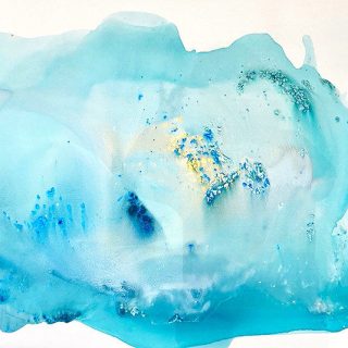 Clara Berta, Dreamy Light, 2024, Acrylic on canvas, 48 x 92 in Modern abstract Art