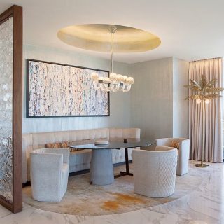 Commissioned artwork for the Cosmopolitan Hotel Penthouse from Award winning artist Clara Berta BertaArt Commissioned Contemporary Artwork